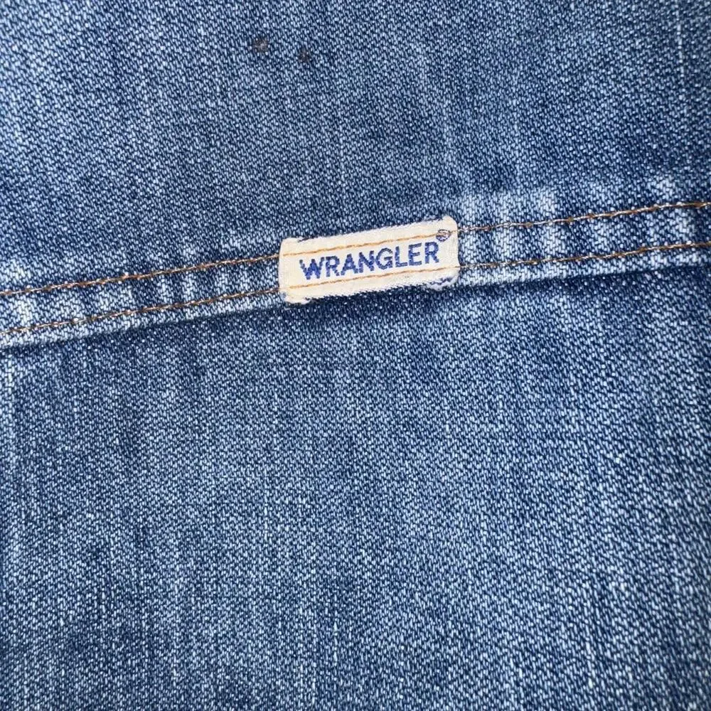 VTG 70s/80s Wrangler No Fault Denims Sherpa Lined Vest RARE Tag Made in USA XL - Picture 3 of 8